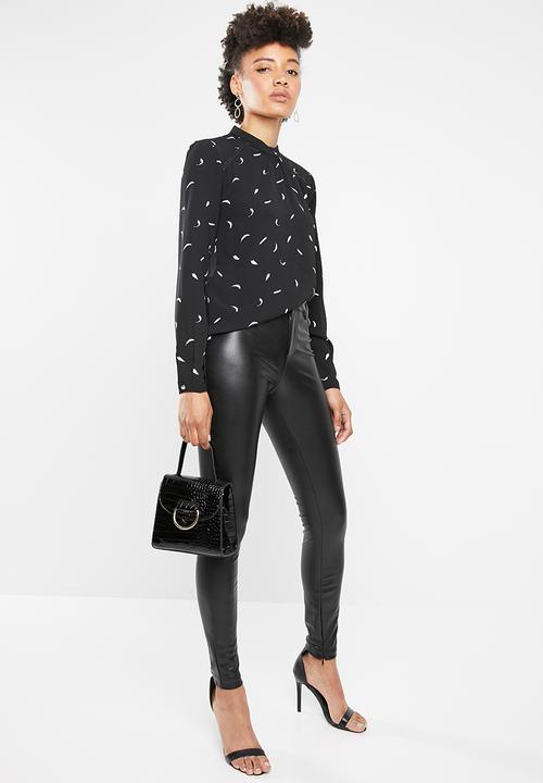 ONLY - Malory printed blouse - black & white