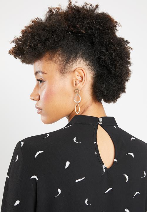 ONLY - Malory printed blouse - black & white