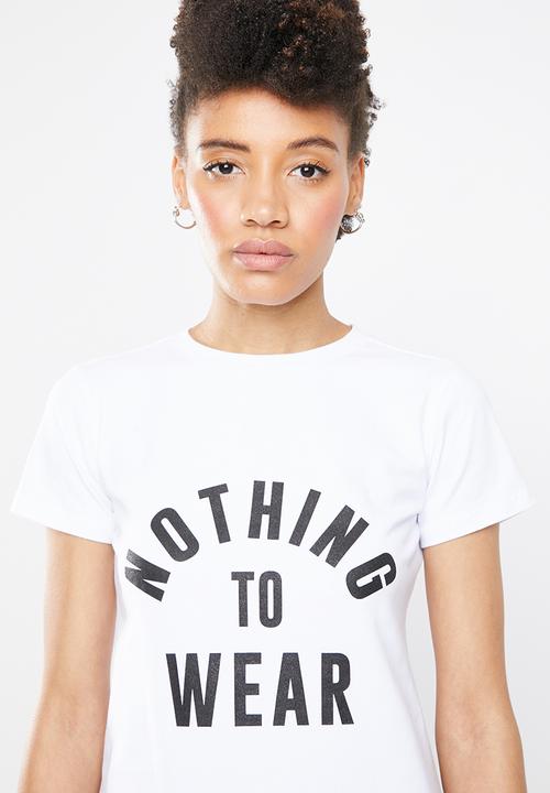 STYLE REPUBLIC - Nothing to wear T-shirt - white