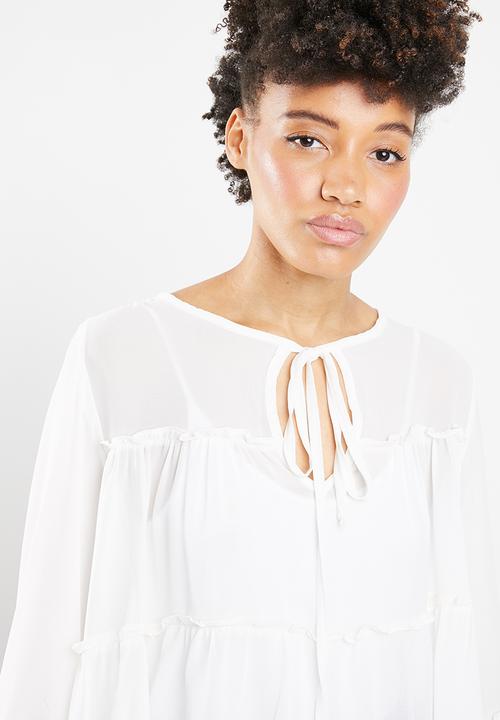 STYLE REPUBLIC - Romantic volume blouse - cream