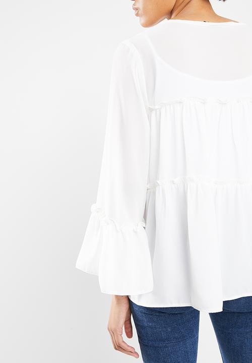 STYLE REPUBLIC - Romantic volume blouse - cream