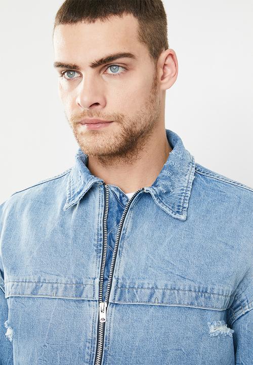 Jack & Jones - Oversized coach jacket - blue