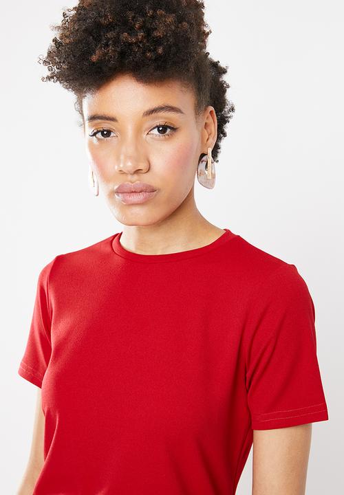 STYLE REPUBLIC - Ruched detail dress - red
