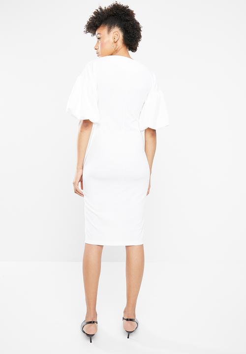 STYLE REPUBLIC - Volume sleeve dress - white