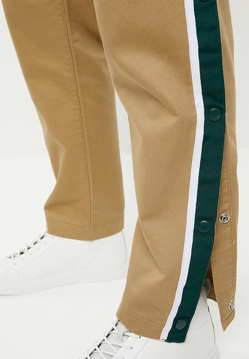 Jack & Jones - Ace regular fit side stripe pants - beige