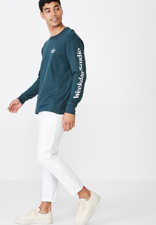 Cotton On - Tbar long sleeve tee - green 