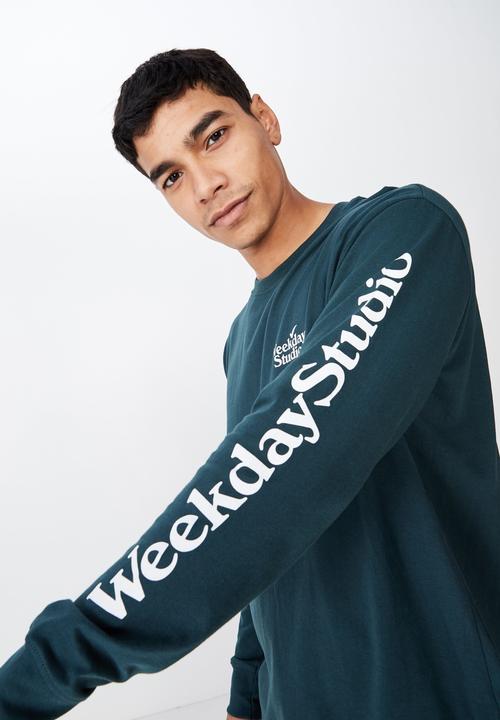 Cotton On - Tbar long sleeve tee - green 