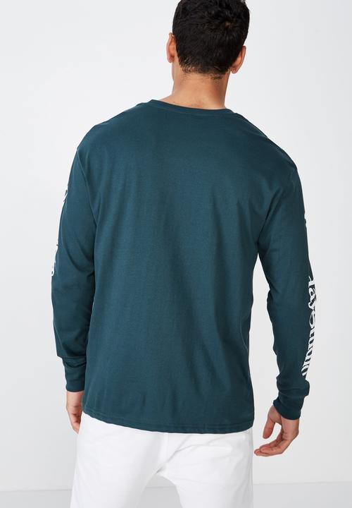 Cotton On - Tbar long sleeve tee - green 