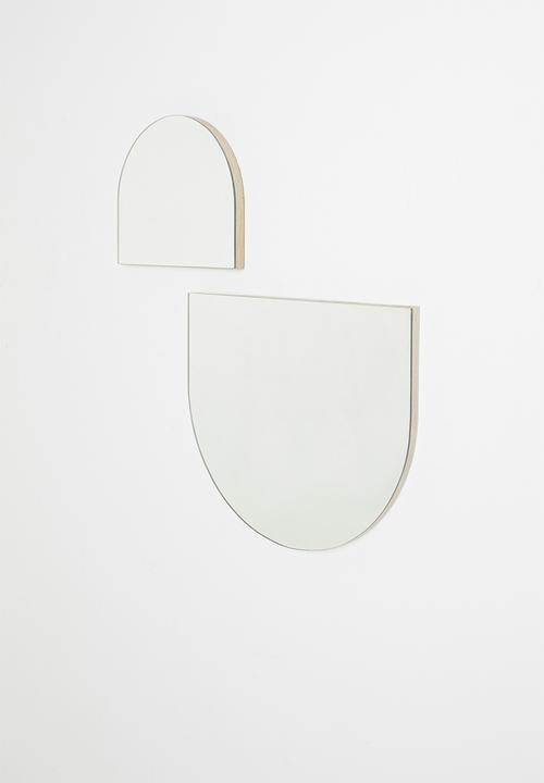 Native Decor - Dome frameless mirror set of 2 - small & medium