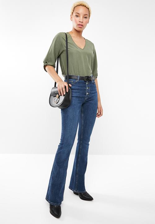 Noisy May - Kira 3/4 knot top - green