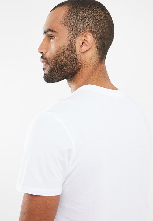 GUESS - Guess short sleeve triangle tee - white