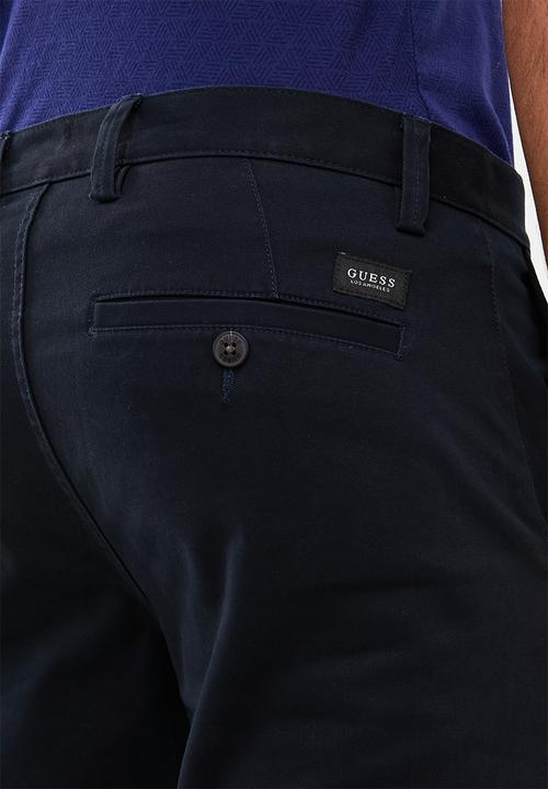 GUESS - Carter twill chino pant - navy