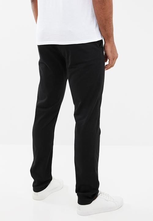GUESS - Carter twill chino pant - black