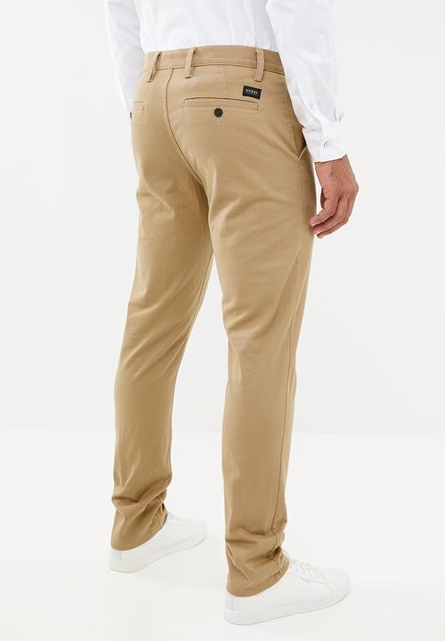 GUESS - Carter twill chino pant-bom - brown