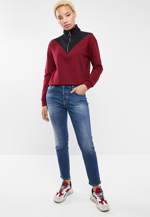 Diesel  - Babhila mid cropped jeans - blue 