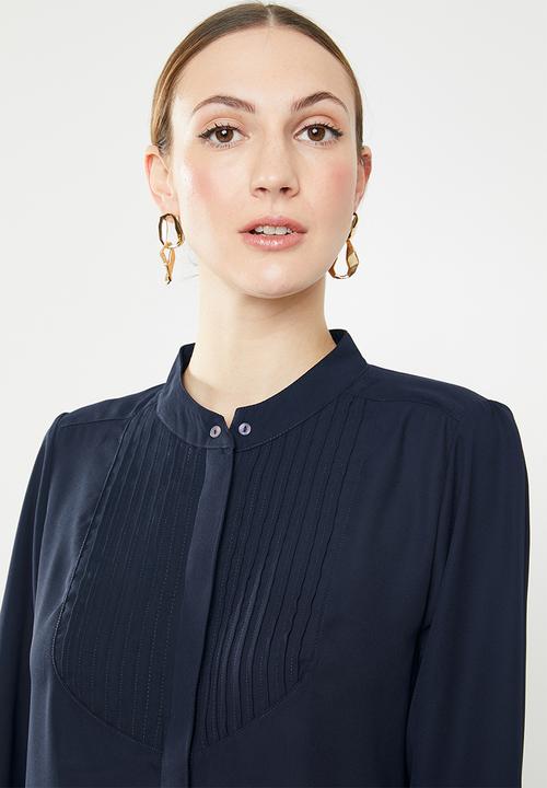 Jacqueline de Yong - Ibi long sleeve shirt - navy 