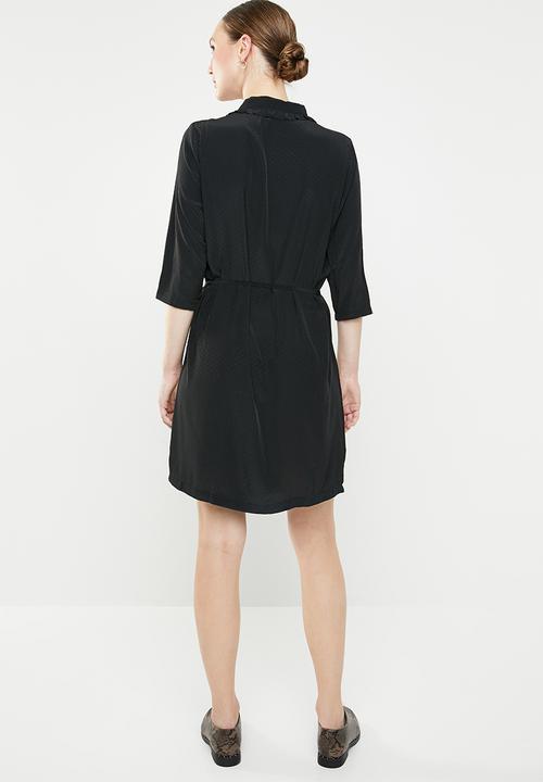 Jacqueline de Yong - Gilbert 3/4 dress - black