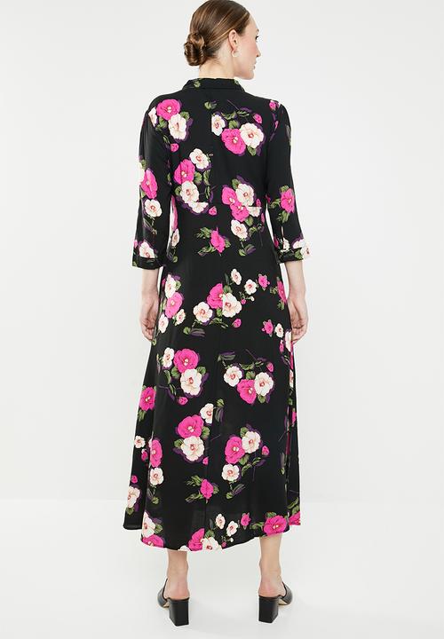 Jacqueline de Yong - Gitte 3/4 maxi shirt dress - multi 
