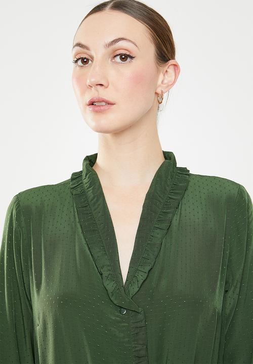 Jacqueline de Yong - Gilbert 3/4 dress - green 