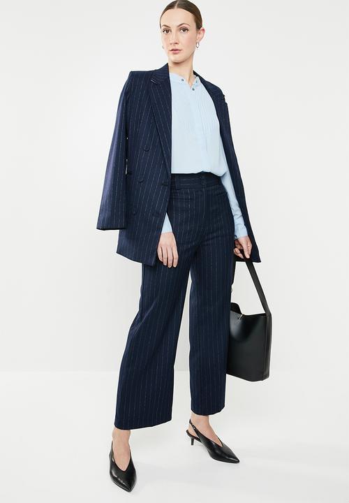 Jacqueline de Yong - Ibi long sleeve shirt - blue