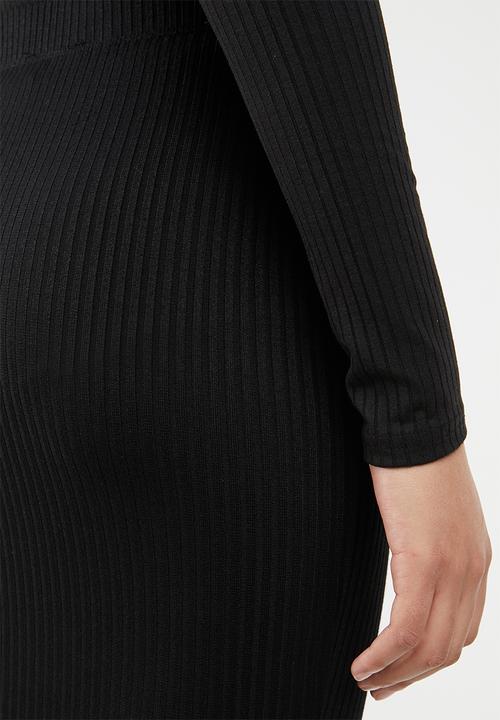 STYLE REPUBLIC - Ripped pencil skirt - black