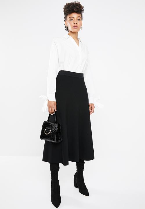 Vero Moda - Flow long sleeve midi shirt - white