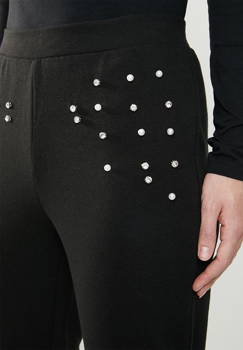 Jacqueline de Yong - Terra ankle sweat pant - black