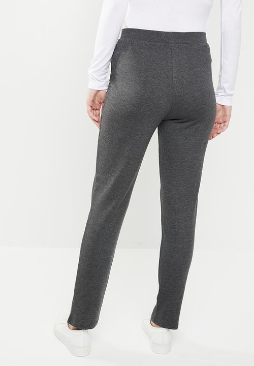 Jacqueline de Yong - Terra ankle sweat pant - grey