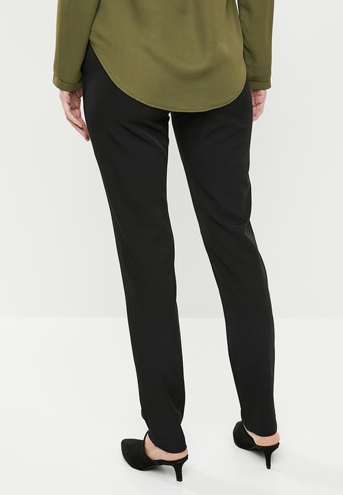 edit - Classic ankle grazer pants - black