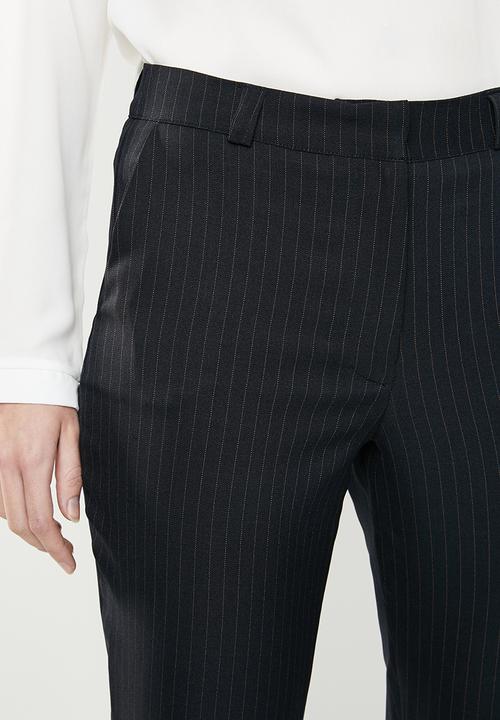 edit - Classic bootleg pants - black & tan
