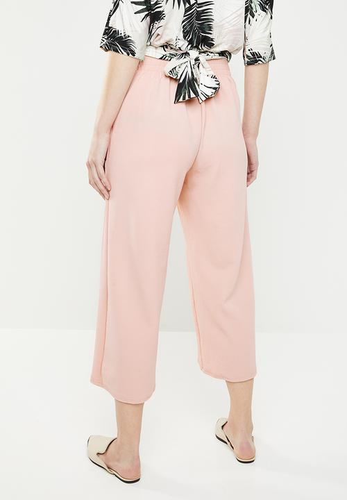 edit - Textured culotte - pink