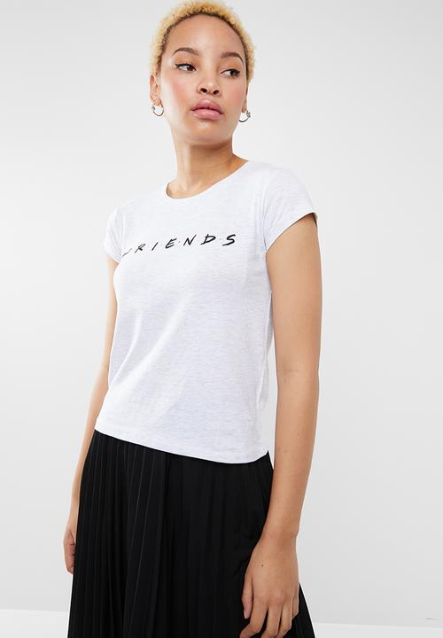 Cotton On - Tbar friends graphic tee - grey