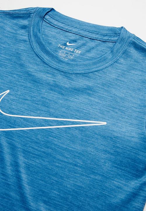 Nike - Nkb crossdye swoosh df tee - blue