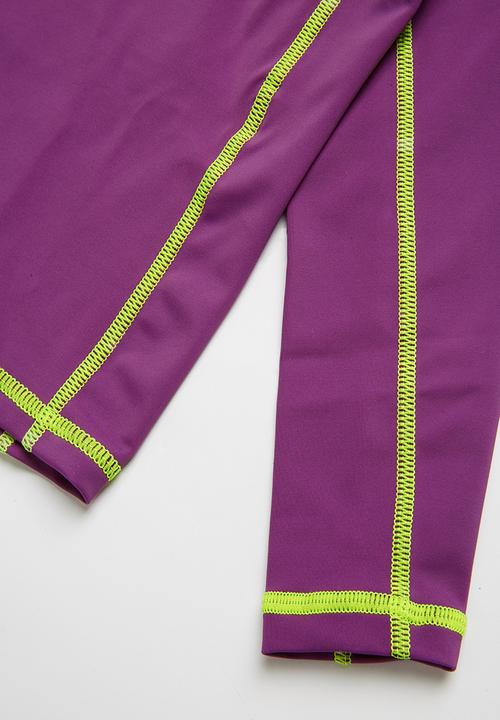 Lizzy - Dollliane 2 piece rashvest set - purple & green