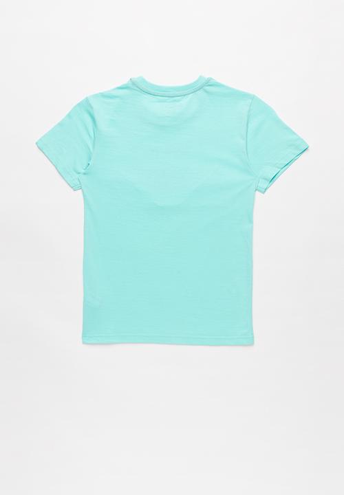 POLO - Clyde applique tee - turquoise
