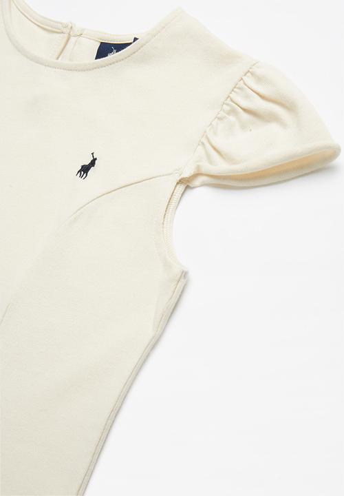 POLO - Hailey frilled sleeve dress - beige