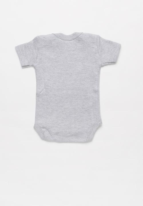 Funky Shop - Slogan baby grow - grey