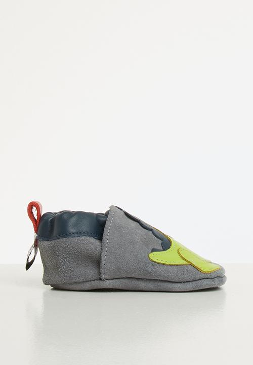 shooshoos - Dino roar slip on - grey 
