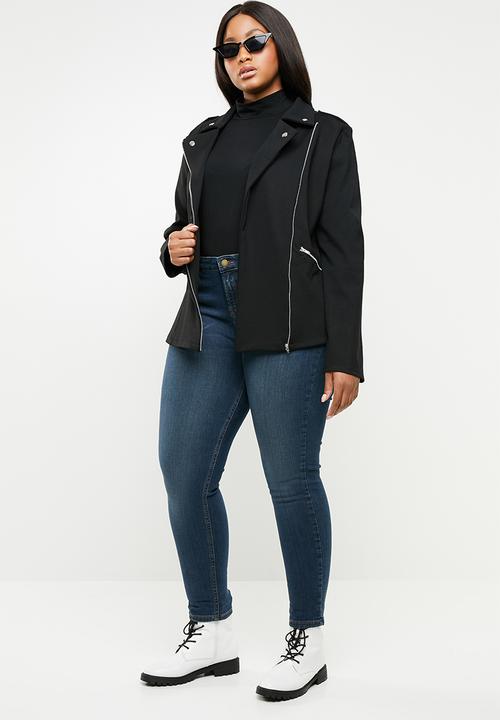 Superbalist - Ponti soft biker jacket -black