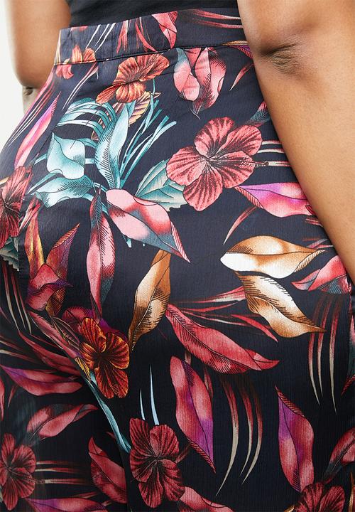 Missguided - Curve floral print trousers - multi
