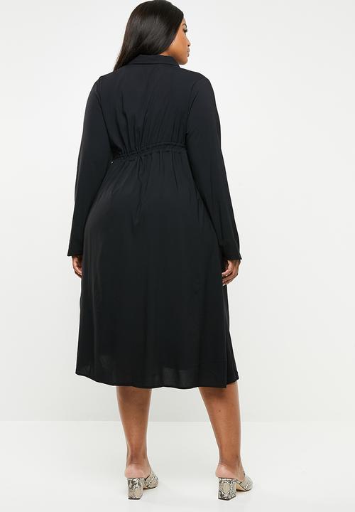 AMANDA LAIRD CHERRY - Bontle shirt dress - black