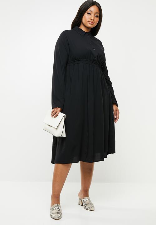AMANDA LAIRD CHERRY - Bontle shirt dress - black