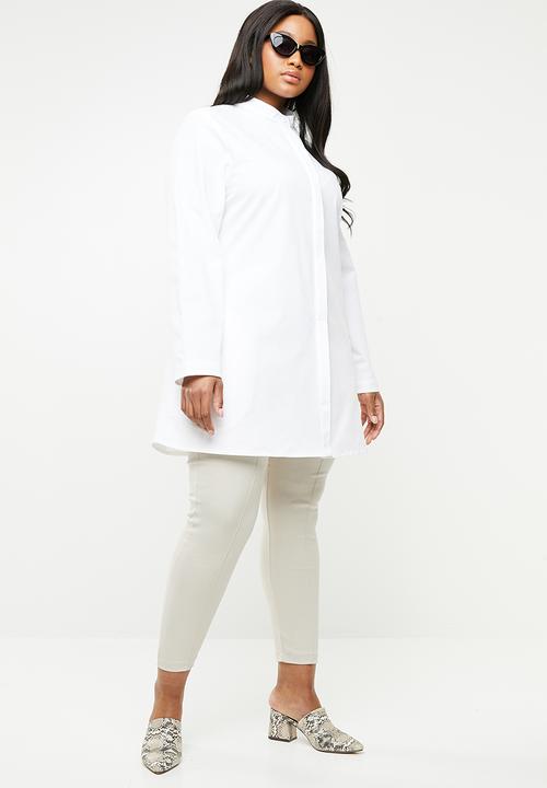 AMANDA LAIRD CHERRY - Nonku tunic shirt - white