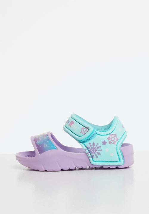 Character Fashion - Frozen adventure sandals- purple & turquoise 