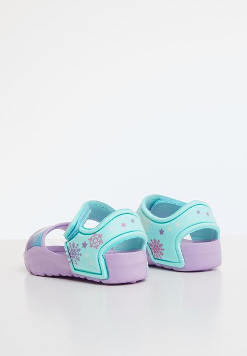 Character Fashion - Frozen adventure sandals- purple & turquoise 