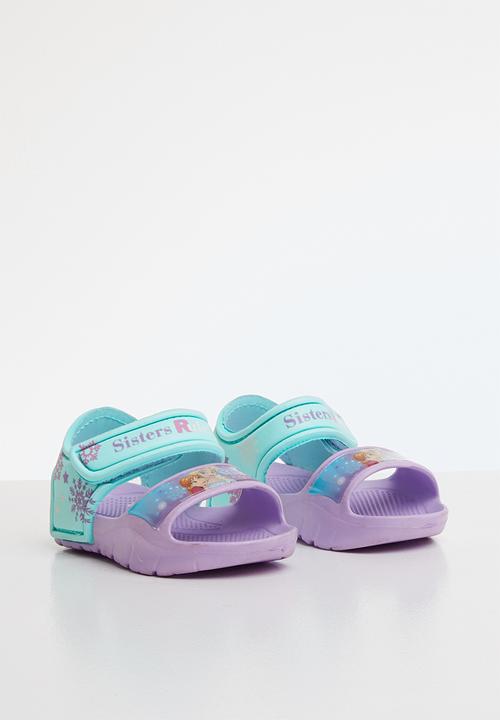 Character Fashion - Frozen adventure sandals- purple & turquoise 