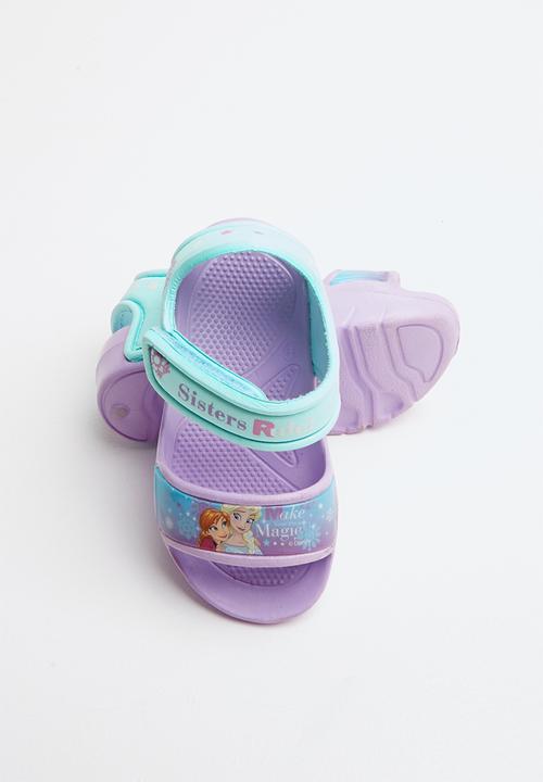 Character Fashion - Frozen adventure sandals- purple & turquoise 