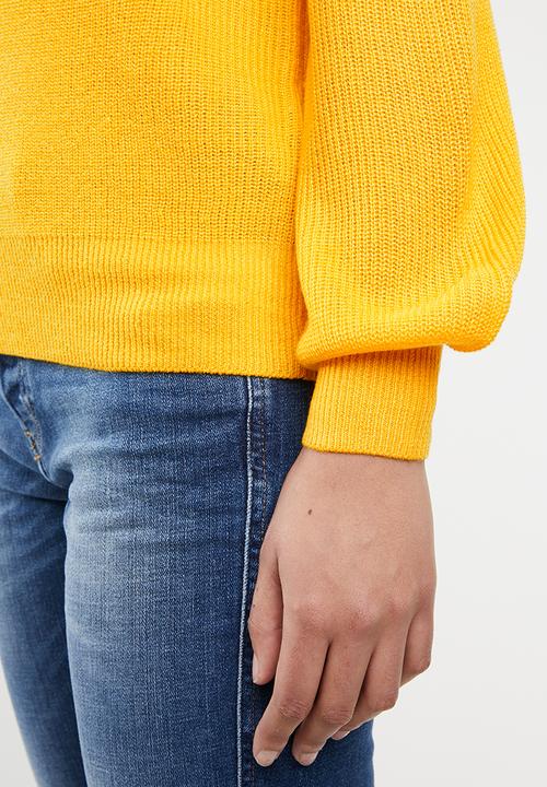 ONLY - Cathrine one shoulder top - yellow