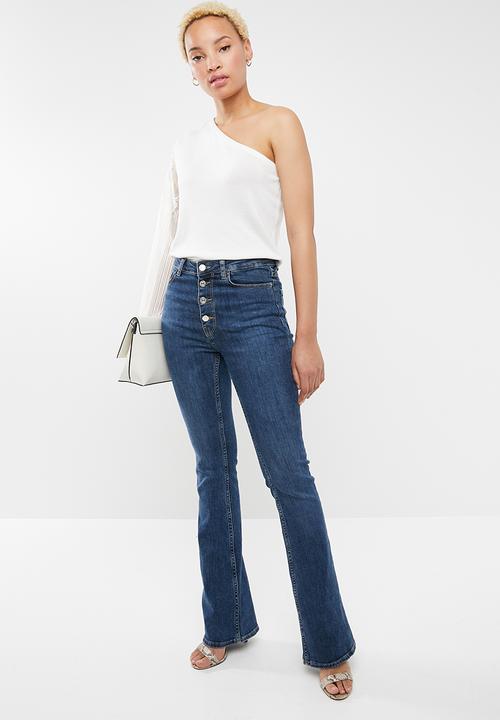 ONLY - Viktoria one shoulder knit - white