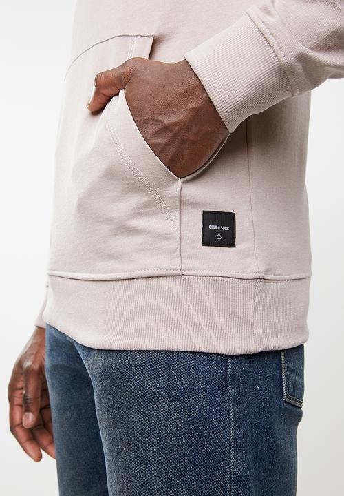 Only & Sons - Basic sweat hoodie unbrushed - pink